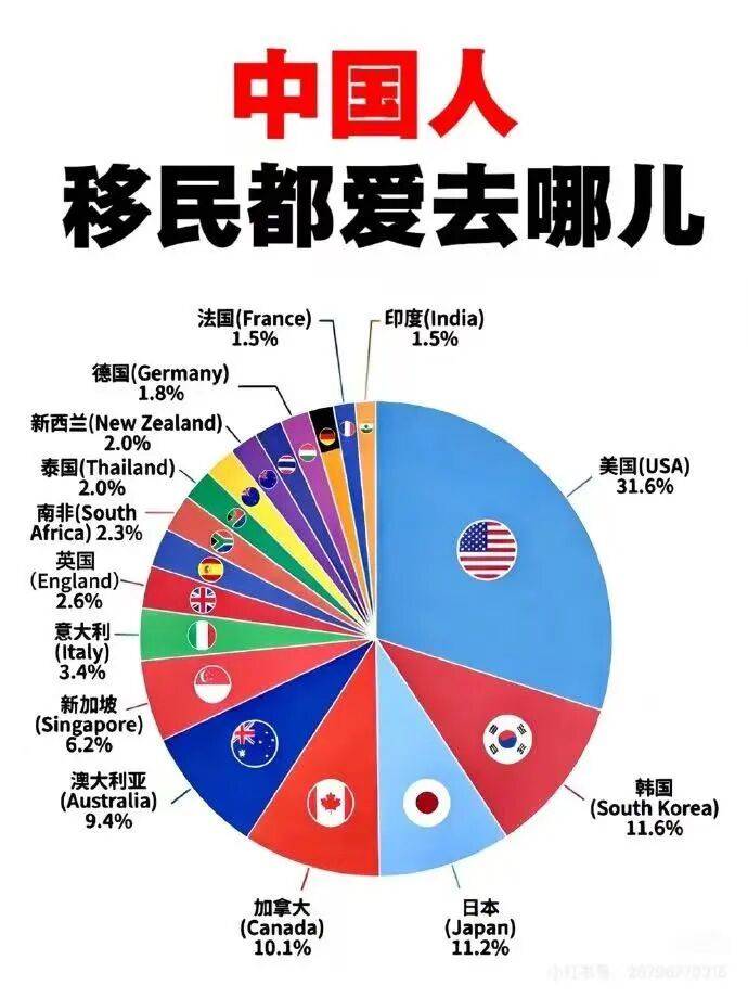 中國人到底都移民去哪了？
